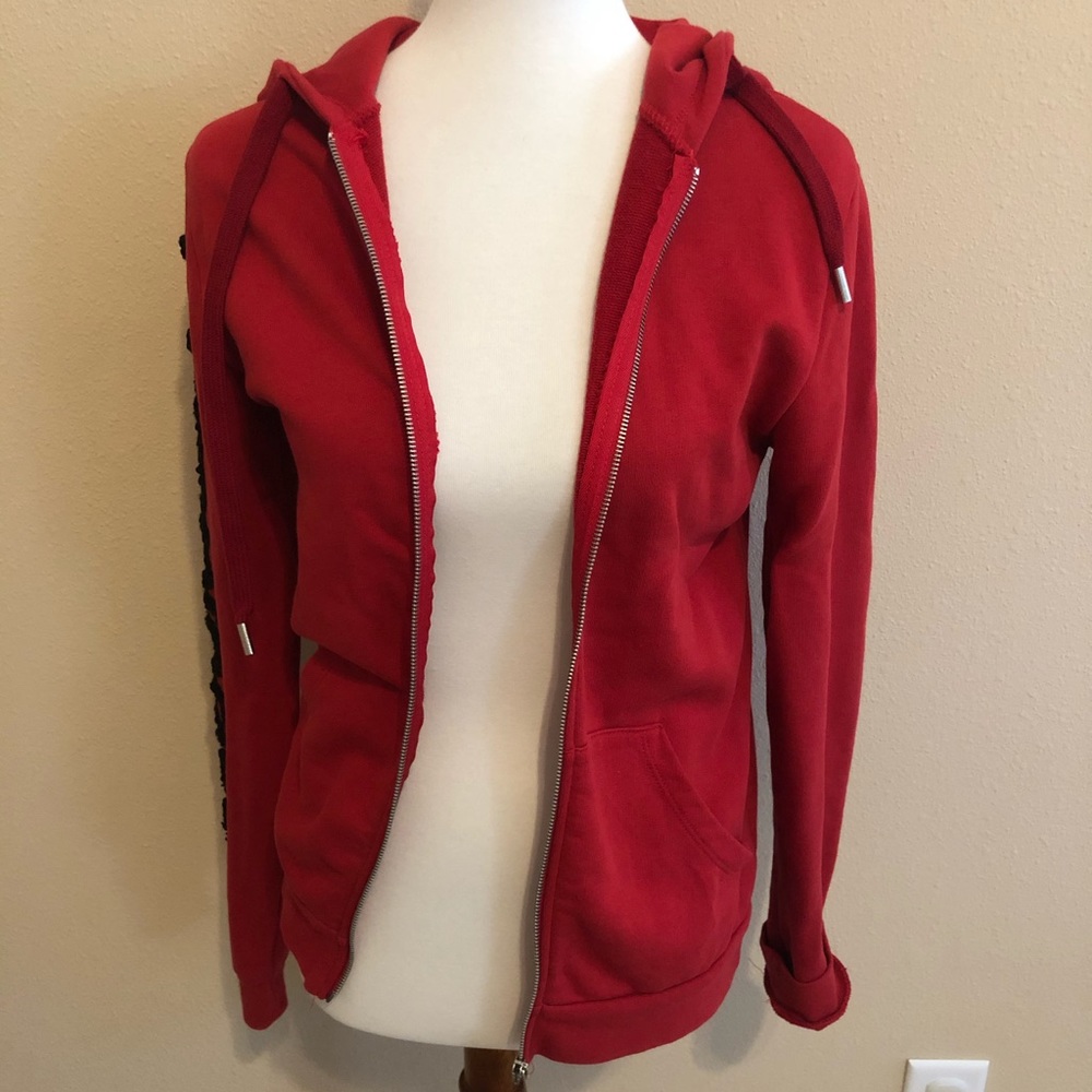 HAPPINESS Happy Zip Up Jacket- RUBY - Picture 5 of 11
